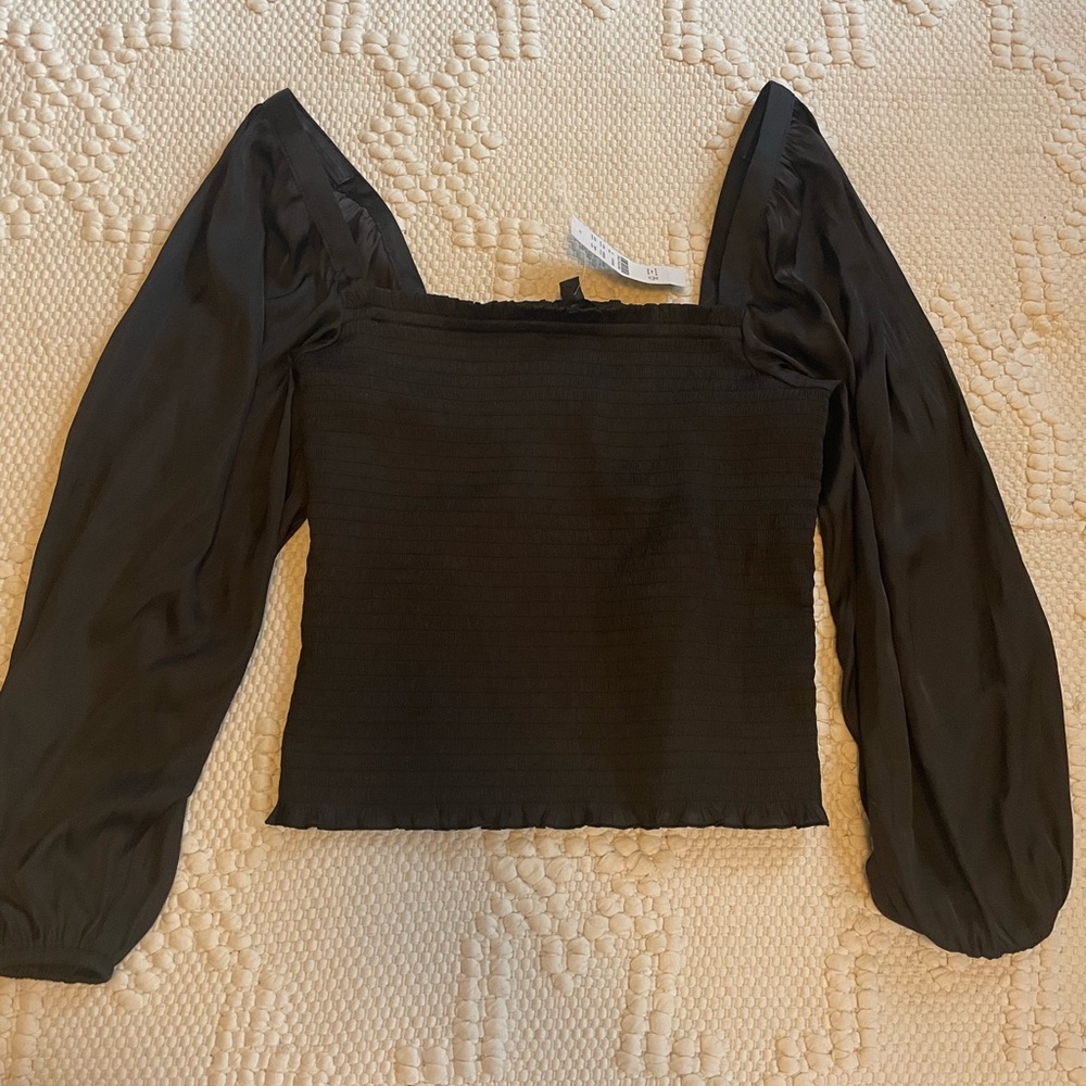 JCrew Smocked Blouse